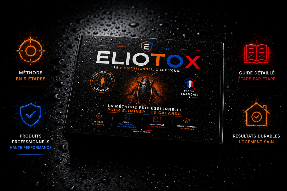 ELIOTOX - Box anti-cafards / La méthode professionnelle pour éliminer les cafards