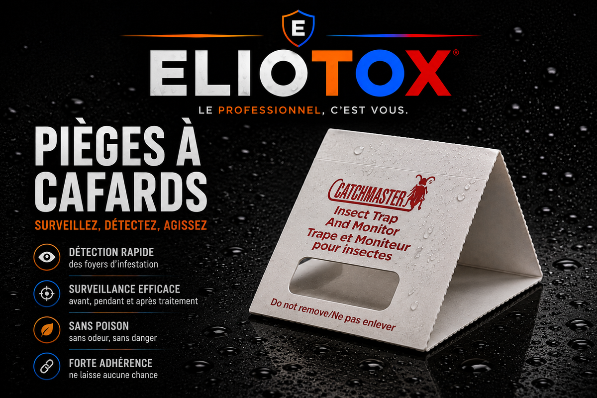 ELIOTOX - Lot de 10 pièges à cafards professionnels